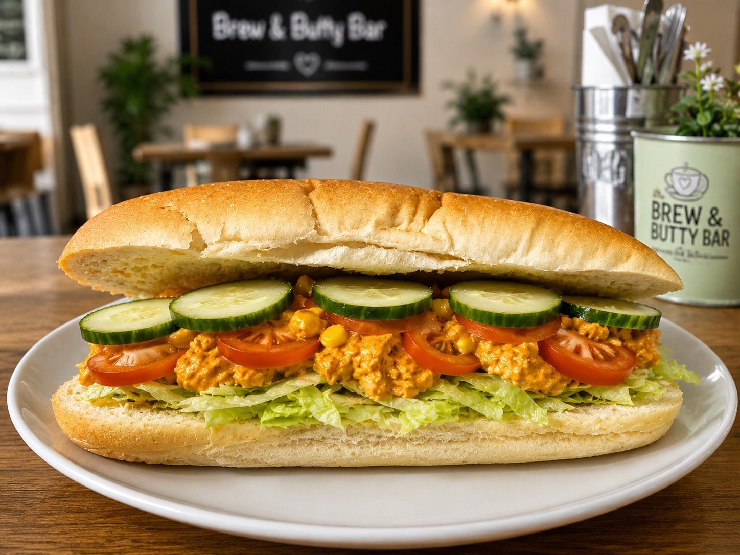Hot sandwich bap